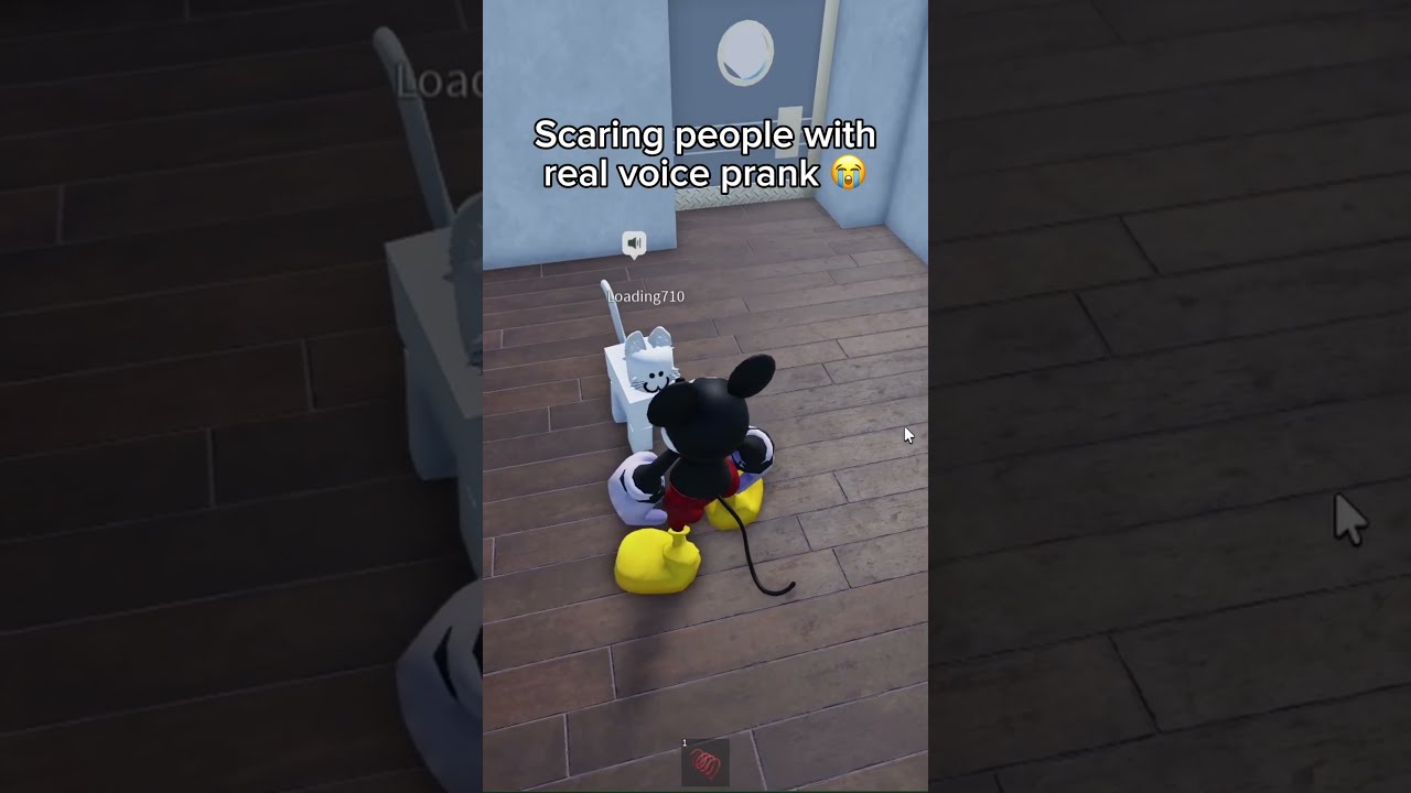 MICKEY S REAL VOICE Hits Him HARD Roblox Funny
