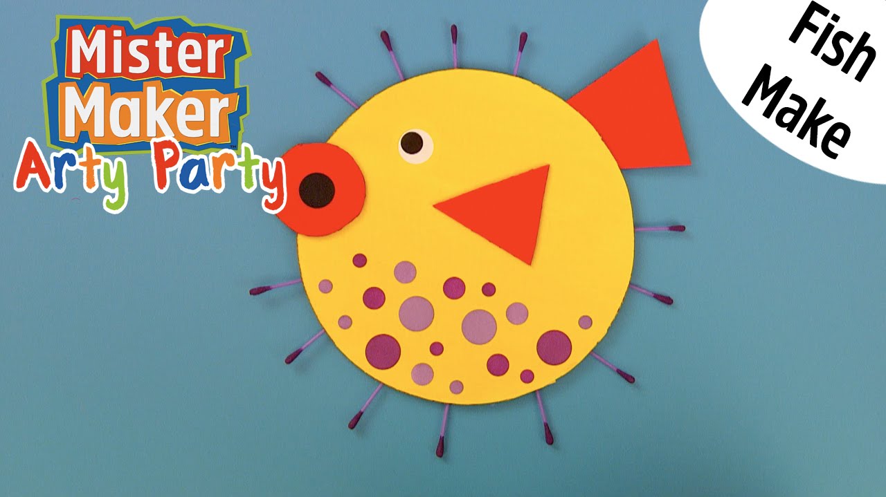 How to Make a Paper Puffer Fish! | Arty Party | Mister Maker - YouTube