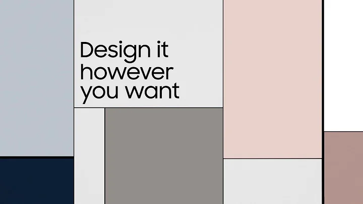 Bespoke refrigerator: Designed for you, by you.