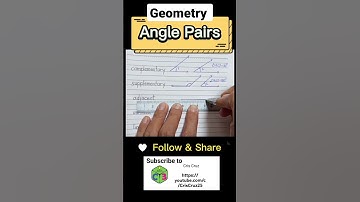 Angle Pairs #maths #geometry