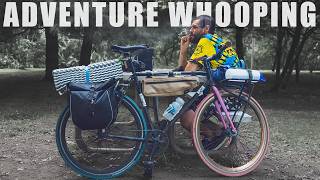 Bike packing with fpv drones.