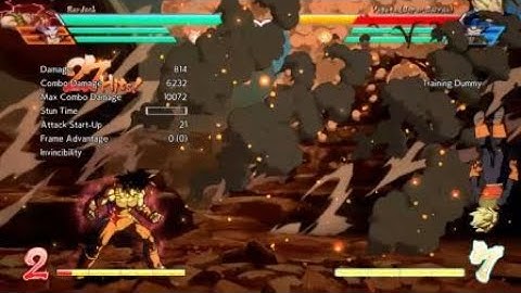 Bardock ki blast Sparking loop Combo Mid-screen