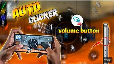 Auto clicker on volume  button 🆕 !!emote auto clicker for free fire 🔥
