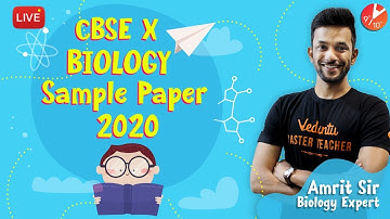 CBSE Biology Sample Paper Class 10 2020 Solved 1 | New SAMPLE Paper Pattern ANALYSIS | Vedantu NCERT