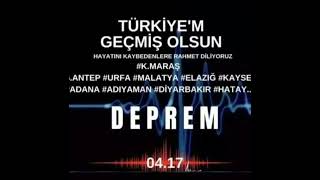 Acimiz Çok Büyük Geçmi̇ş Olsun Türki̇yem. K.maraş Depremi̇
