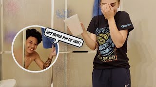 I PRANKED Symba in the Shower!!😈 | Night Routine | Daily Vlog