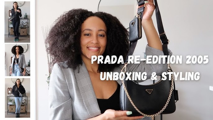 Prada Re-edition 2005 Saffiano Leather Bag in Green