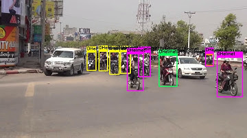 YOLOv3 for passenger & helmet usage detection on motorcyclists