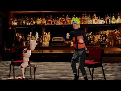 3D Animation Bar Scene Action Lip Sync (Maya)