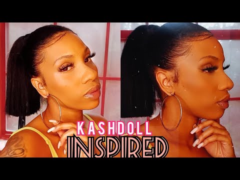 how to do kash doll ponytail, kash doll, kash doll high ponytail,...