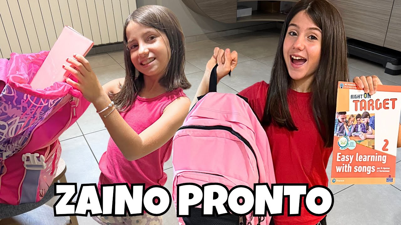 VACANZE FINITE! PREPARIAMO lo ZAINO per il PRIMO GIORNO di SCUOLA 🔔