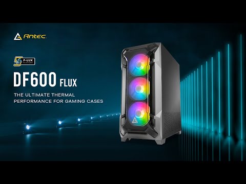 Antec DF600 Flux Gaming Midi Tower Κουτί Υπολογιστή με Πλαϊνό Παράθυρο Μαύρο