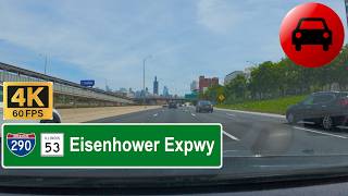 I-290 EB Entirety/IL 53 SB (4K), Palatine, IL to Chicago Loop | VirtualRoad