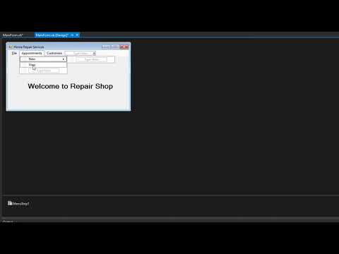 Vb .Net Intermediate Level: Repair Shop DB - MAin Form 18/33
