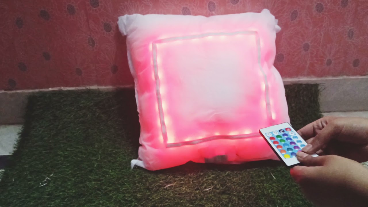 How to assemble Remote Multi Led Cushion | Personalised Remote led fur Cushion | Giftoblast