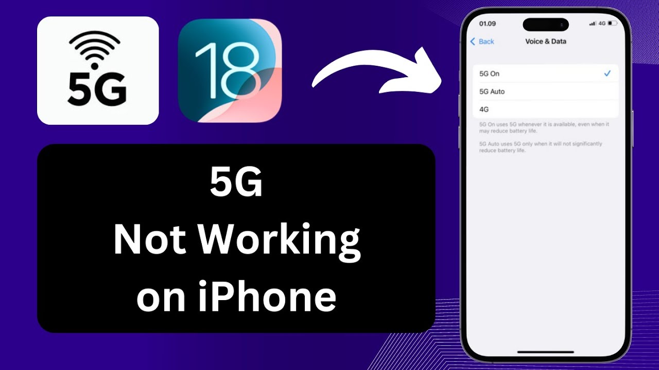 How to Fix 5G Not Working in iPhone on iOS 18 - YouTube