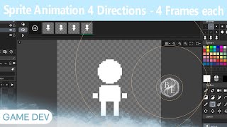 GameMaker Basics Part 1 -Walk / Idle Sprite Animation +Top Down 4 Directional