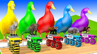 5 Giant Duck, Monkey, Piglet, chicken, dog, elephant, cow, Sheep, Transfiguration funny animal 2024