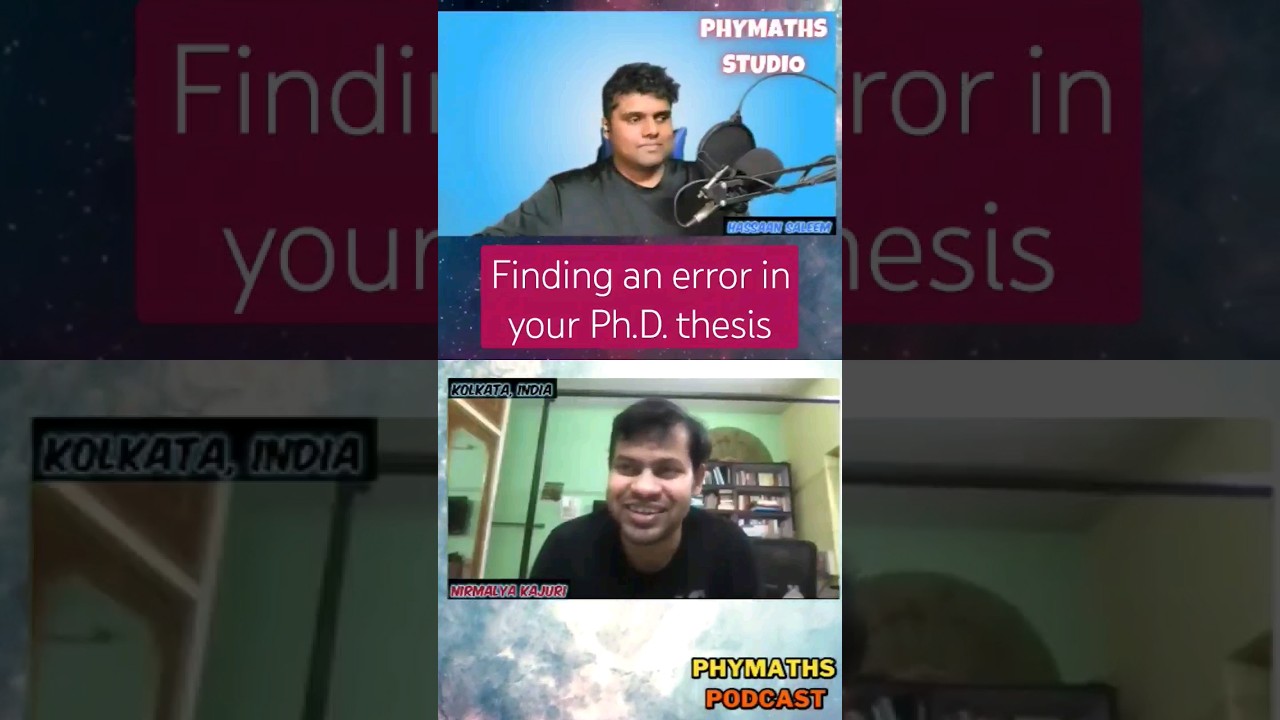 Finding an error in your Ph.D. thesis 