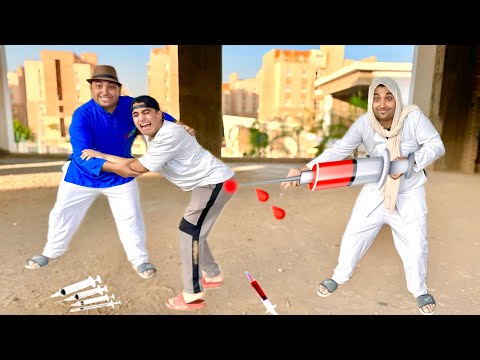 لما ام كشري تشتغل دكتوره و تدي عمر حقنة في الشارع عمر الزير عمر نصر