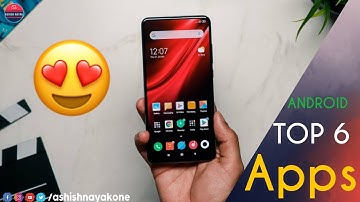 Top 6 Android Apps ( Best For - Mi A1, Mi A3, Redmi K20 Pro , Realme 3 Pro, ) in Hindi