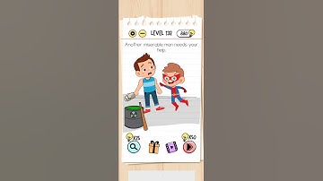 Brain Test Level 132 another miserable man needs your help walkthrough answer