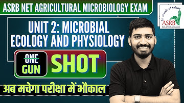 ASRB NET AGRICULTURAL MICROBIOLOGY Marathon Classes | Unit 2: Microbial Ecology and Physiology MCQs