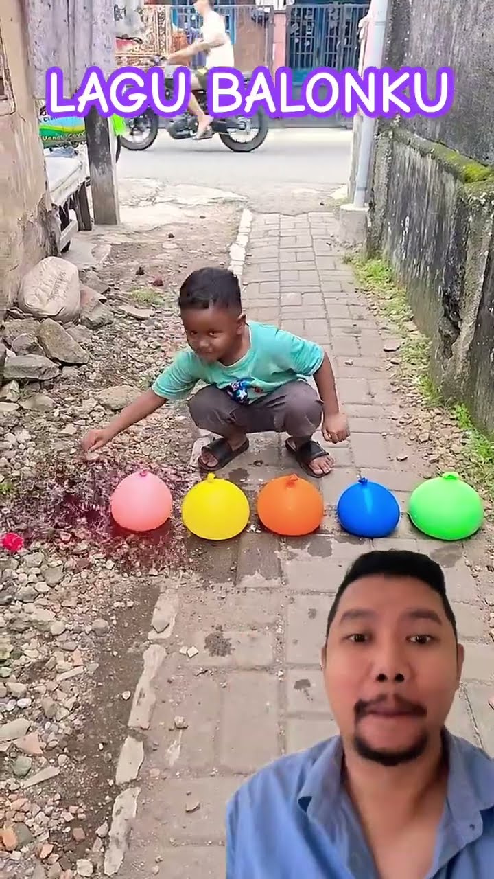 LAGU BALONKU LUCU BANGET!!!?? #balon #lucu #mainananak #funny #shortsfeed