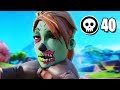 40 Kill Solo Squad w/Controller on PC | Fortnite Season 9 World Record | CHOKED!