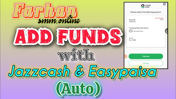 How to Add Funds with Easypaisa&Jazzcash Auto |Farhan Smm Panel |Easypaisa Auto Gateway|same payfast