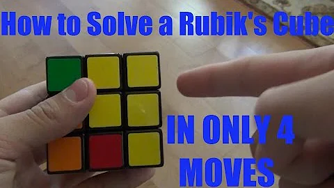 Rubik's Cube - Solve Using Only 4 Moves!