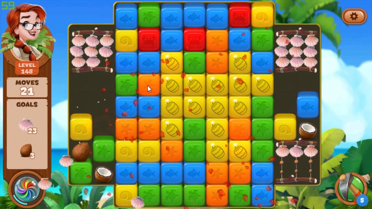 Lost Island Blast Adventure level 148