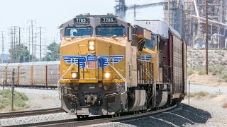 Trains Over Tehachapi Loop Monolith CA BNSF Union Pacific Pt. 2