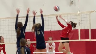 Highlights! Teutopolis @ Effingham Lady Hearts! Hearts win in 2 Sets! #EffinghamCountyBattle 🏐
