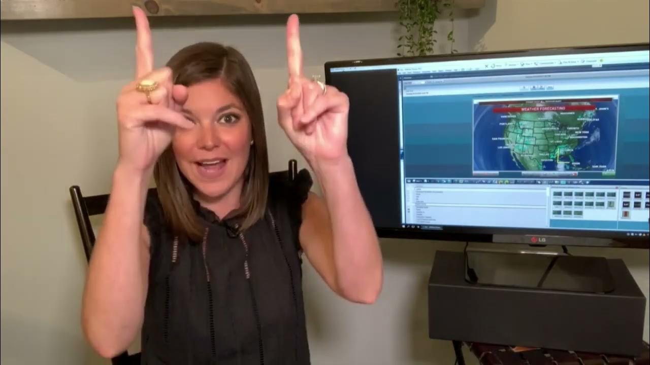 Meteorologist Amelia Draper Behind the Scenes Weather Forecasting