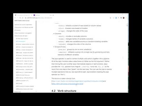 dplyr Video 1