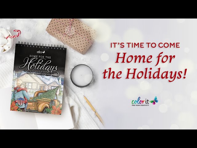  ColorIt Home for the Holidays, Christmas Coloring Book