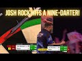 9 darter  josh rock hits a ninedarter in the second leg of match  2022 grand slam of darts