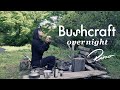 【野営地で草刈り】DDタープで眠るブッシュクラフトキャンプ【Bushcraft overnight ASMR】