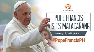 #PopeFrancisPH: Pope Francis visits Malacañang