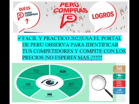 PERU COMPRAS| COMO ENCONTRAR LOS PROVEEDORES PERU OBSERVA⚙️?? FACIL Y PRACTICO!