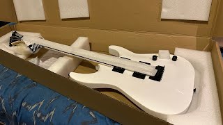 Unboxing Jackson Guitar JS22 DKA Snow White Gloss|No talking| Brand New|