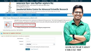 JNCASR invites applications for admission to Ph.D. Research Programmes 2024  #phd #phd2024 #jncasr