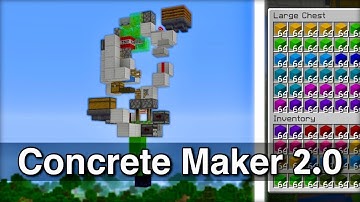 Easy Reliable Concrete Maker Tutorial 1.16+