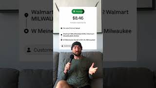 Accepting Walmart order on UberEats #shorts #ubereats #sidehustle #delivery #walmart