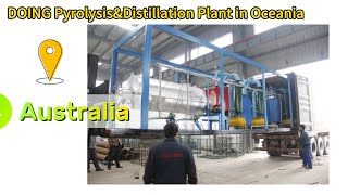 MSW treatment pyrolysis distillation plant project in #australia #papuanewguinea #newzealand by DOING Waste Tire Plastic Pyrolysis Plant 166 views 5 months ago 37 seconds