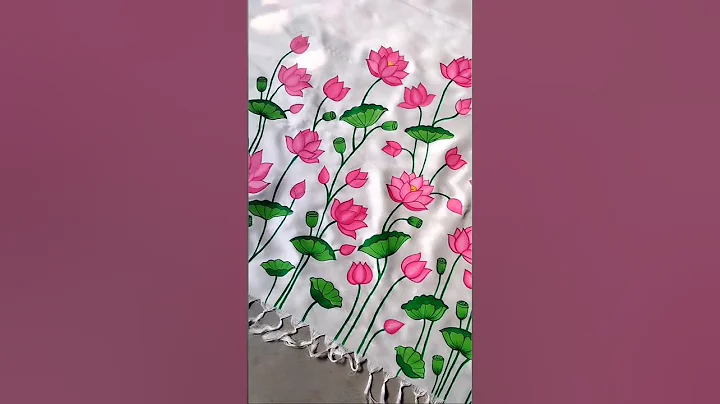 saree painting #shorts #ytshorts