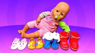 Беби Анабель: Обувь для куклы. Что в шкафу у Аннабель? Как мама Беби Бон