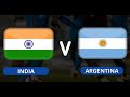 Argentina VS India | international friendly match