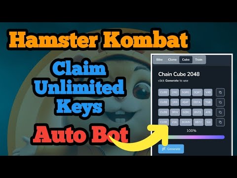Hamster Kombat Unlimited Keys Claim by Auto Bot | - YouTube